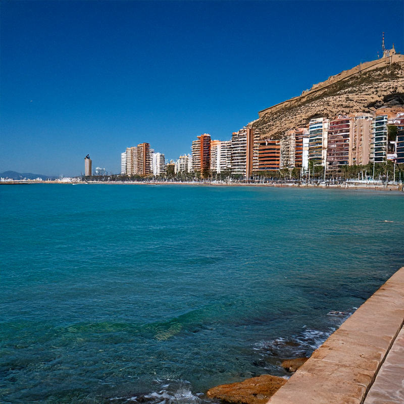 Beautiful coastal city in Spain