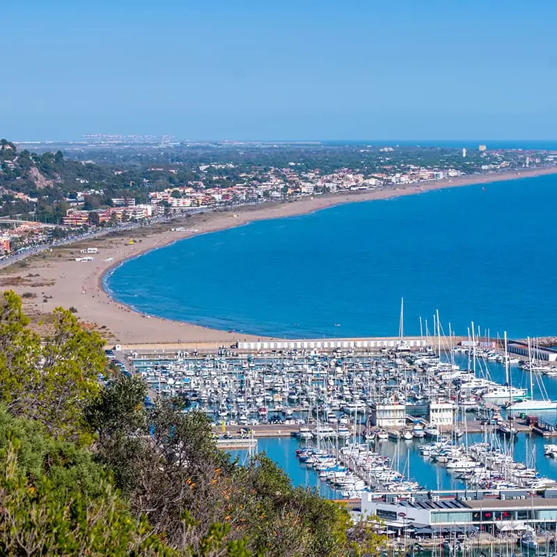 Castelldefels1 Castelldefels beach aerial view