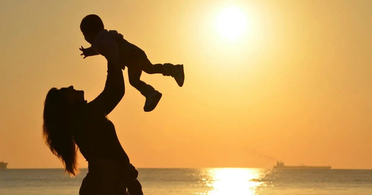 schooling-education-child-spain Mother and child at sunset in Spain, representing education, schooling and family life