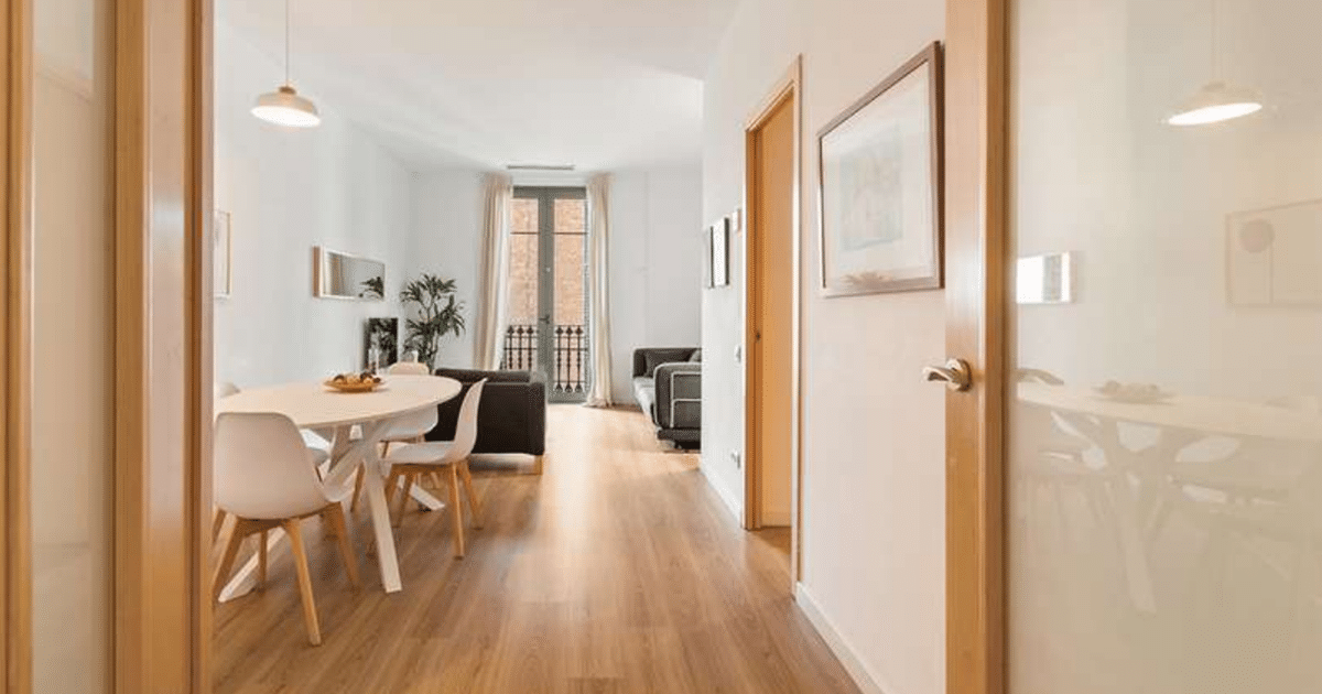 Living room of an apartment in Barcelona