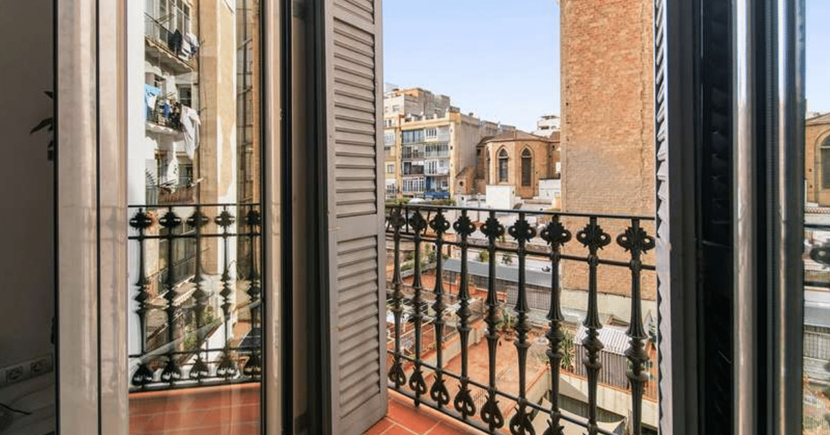 Balcony of an apartment in Barcelona