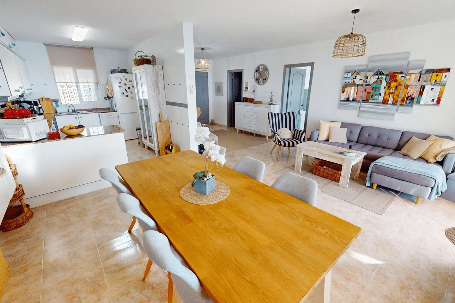 Living room of an apartment with sea view in Peníscola